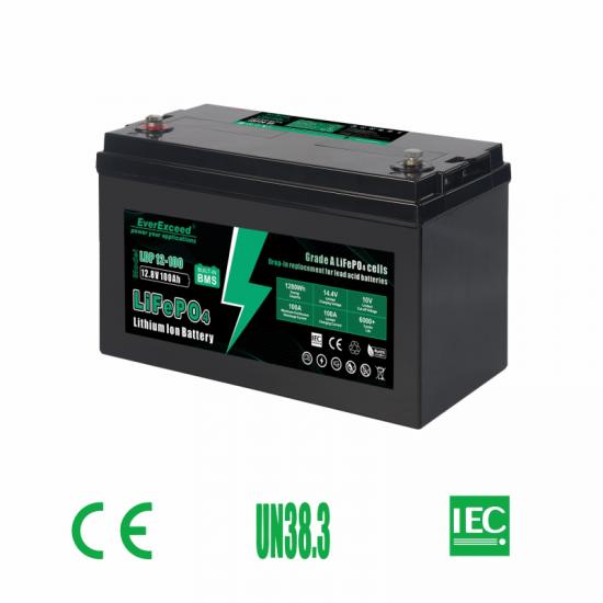12.8V 100ah磷酸铁锂电池用于光伏系统 - 永新能
